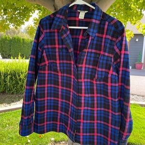 Duluth Trading Co women’s Plaid Flannel Shirt size large